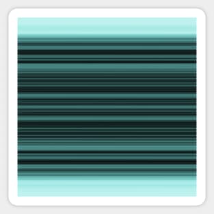 stripes in teal and mint Sticker